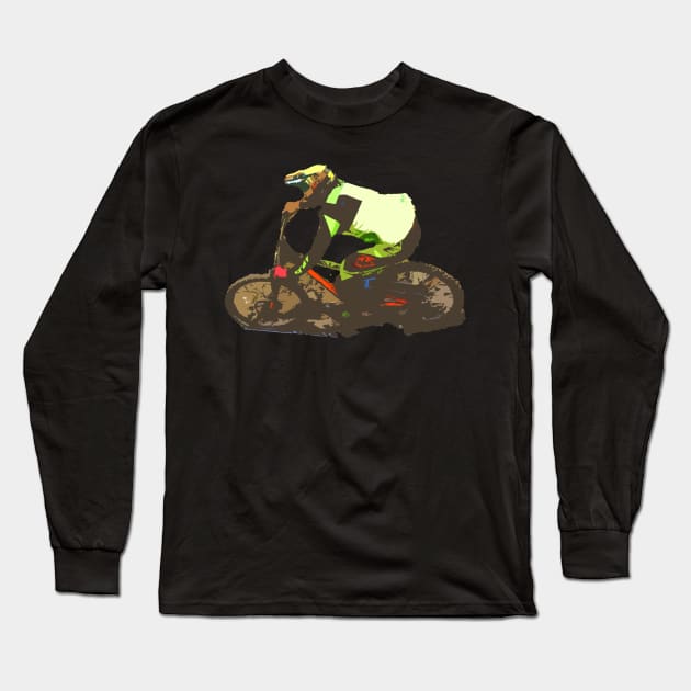 mtb Long Sleeve T-Shirt by rickylabellevie